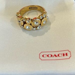 Coach ring gold size 7